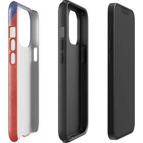 Puerto Rico Flag Distressed iPhone 15 Pro Impact Case